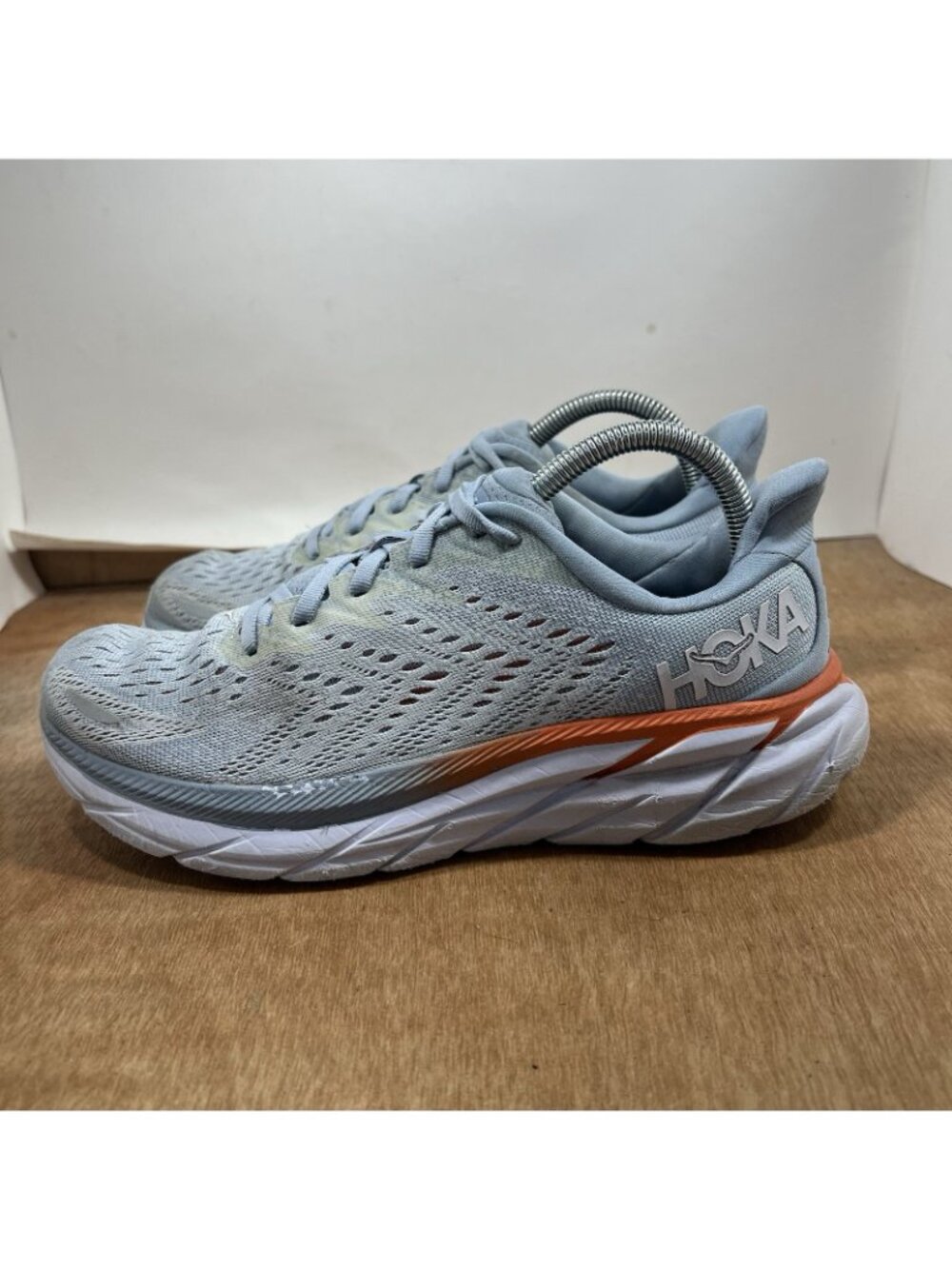 Hoka One One Clifton 8 Women Size 9 Blue Running Shoes